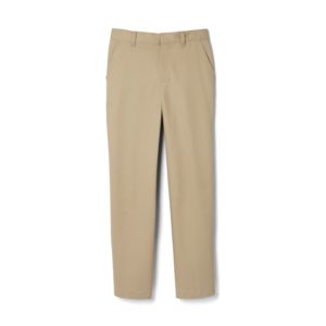 AK80BH – Hillel School – Flat Front Pant, Adjustable Waist – Khaki, Navy