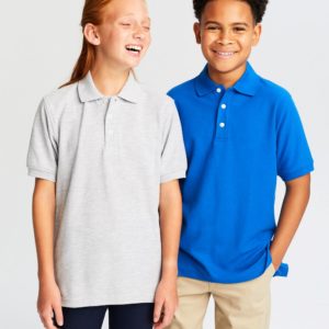 AK84U – Unisex Short Sleeve Pique Polo for Boys and Girls – Available in 14 Colors