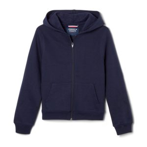 AK23U – Unisex Hooded Sweatshirt with Full Zipper For Boy and Girl – Navy