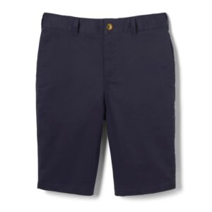 AKB76 -Boys’ Flat Front Stretch Twill Short classic fit- Navy, Grey