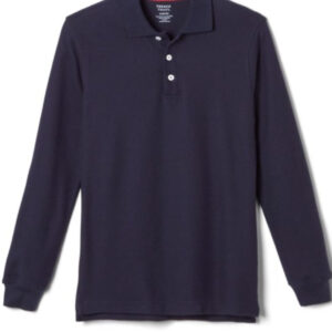 AK85HT – Unisex Long Sleeve Pique Polo for Boys and Girls – Available in 3 colors – with Hill Topper Zora Neale Hurston logo